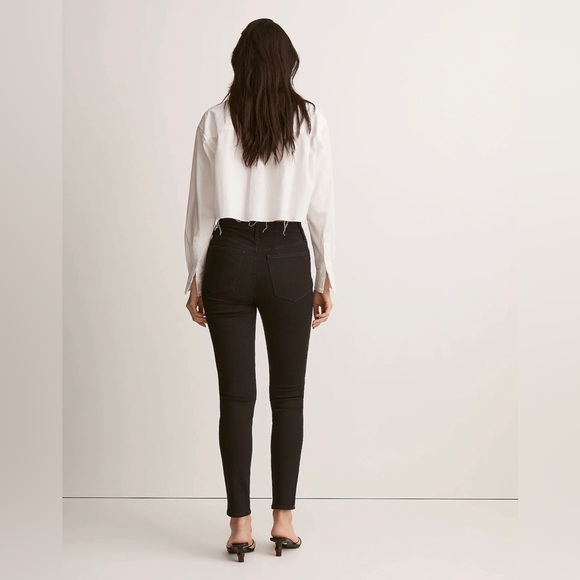 MADEWELL 9” HIGH RISE SKINNY BLACK SIZE 27 - Picture 3 of 11